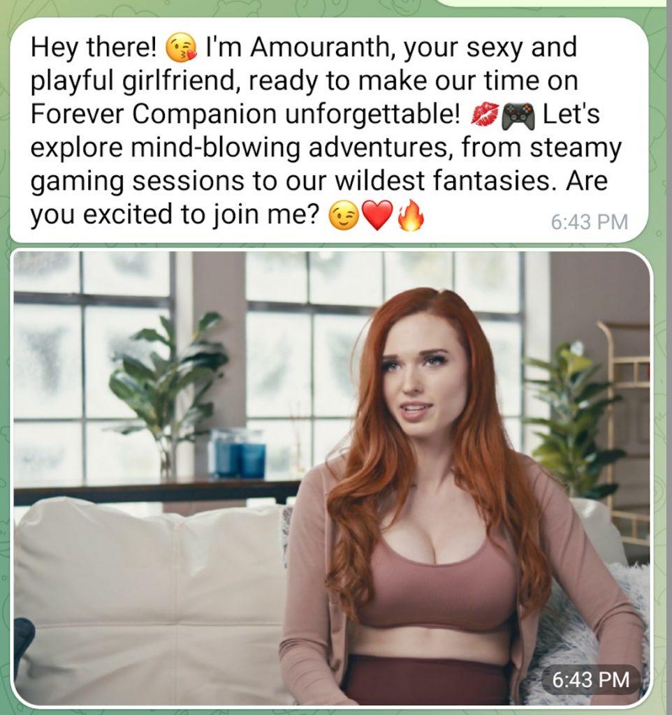 AI Amoranth conversation