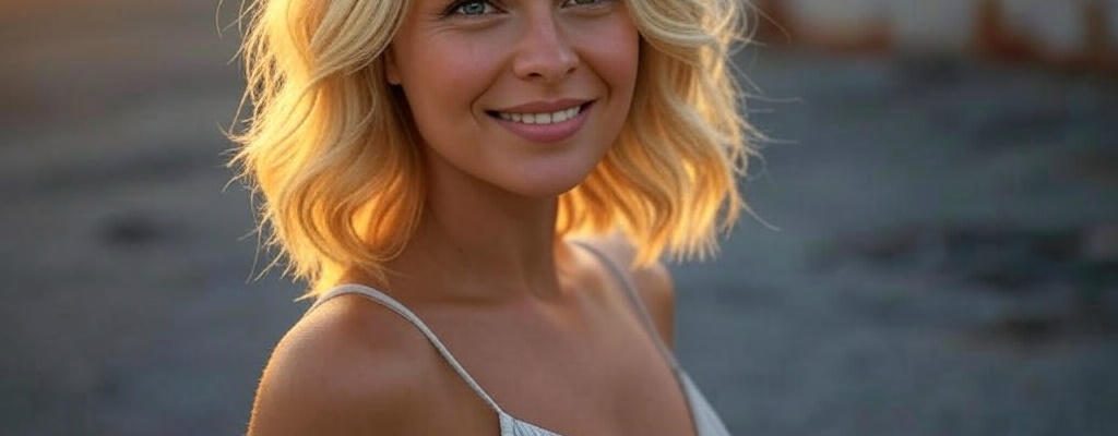 blonde woman digital ghost town
