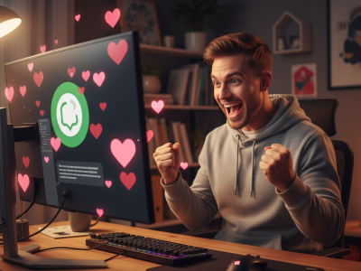ChatGPT porn user looking excited