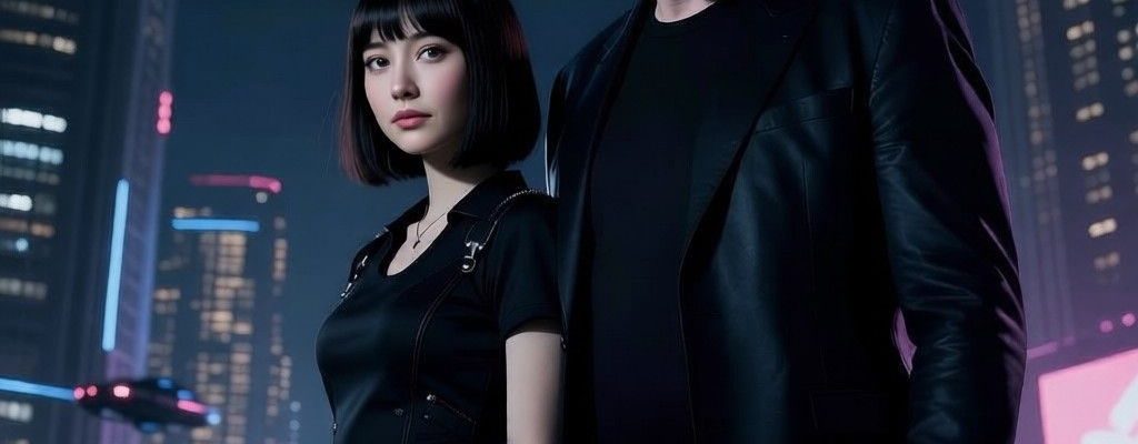 Elon Musk with ai-generated girl