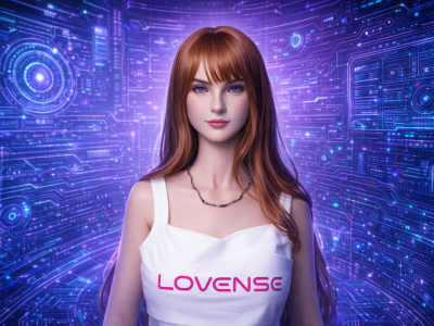 Lovense AI companion doll Emily stylized art image