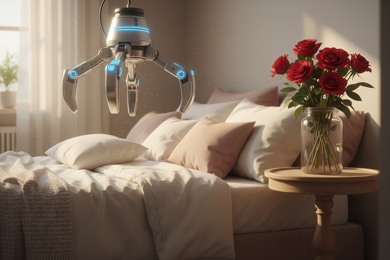 OpenClawd romantic bed scene