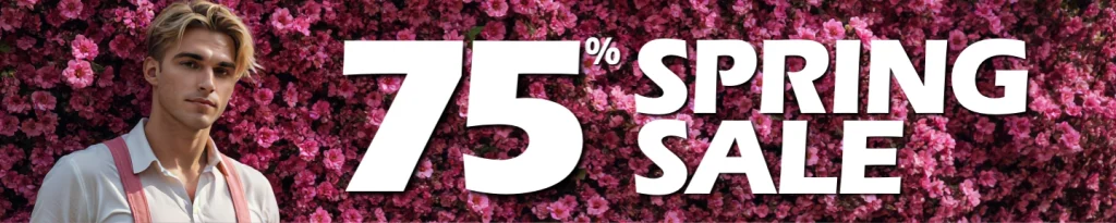 OurDream male spring sale banner